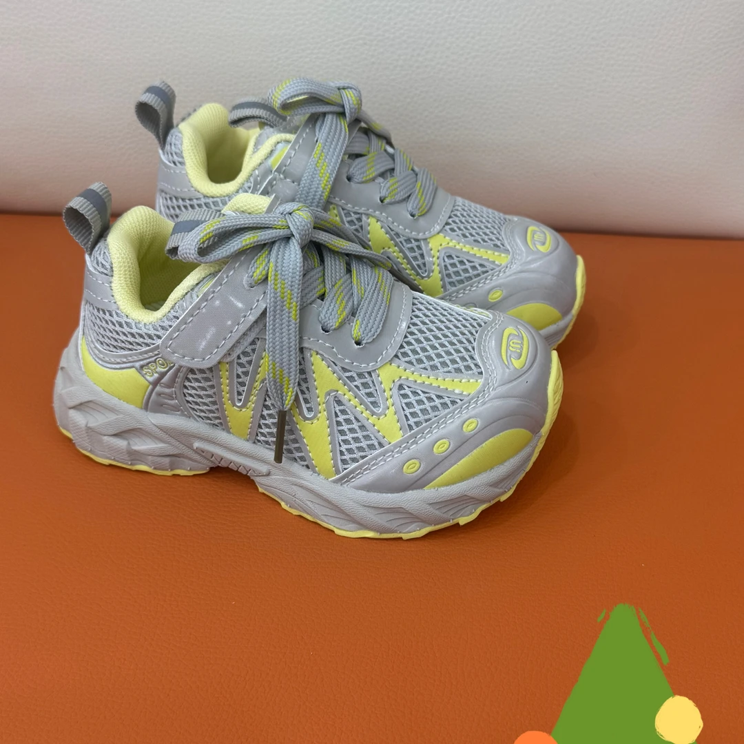 时尚老爹宝宝鞋  双层网面