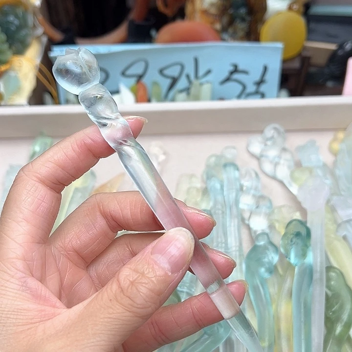 蛇纹石玉未镶嵌发簪