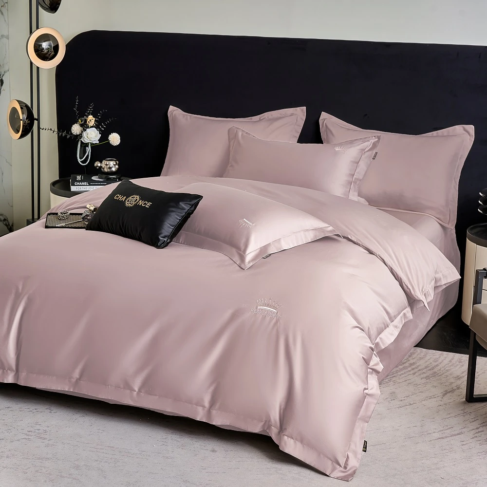 [孤品]全棉A类高支高密长绒棉轻奢皇冠四件套