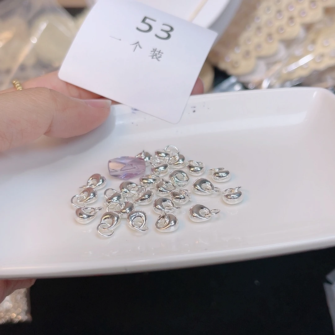 紫晶珠宝半成品银S925镶嵌53