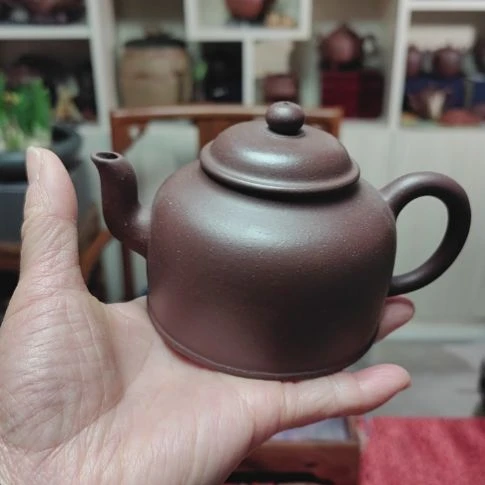 紫砂茶壶文*金钟壶手工制作