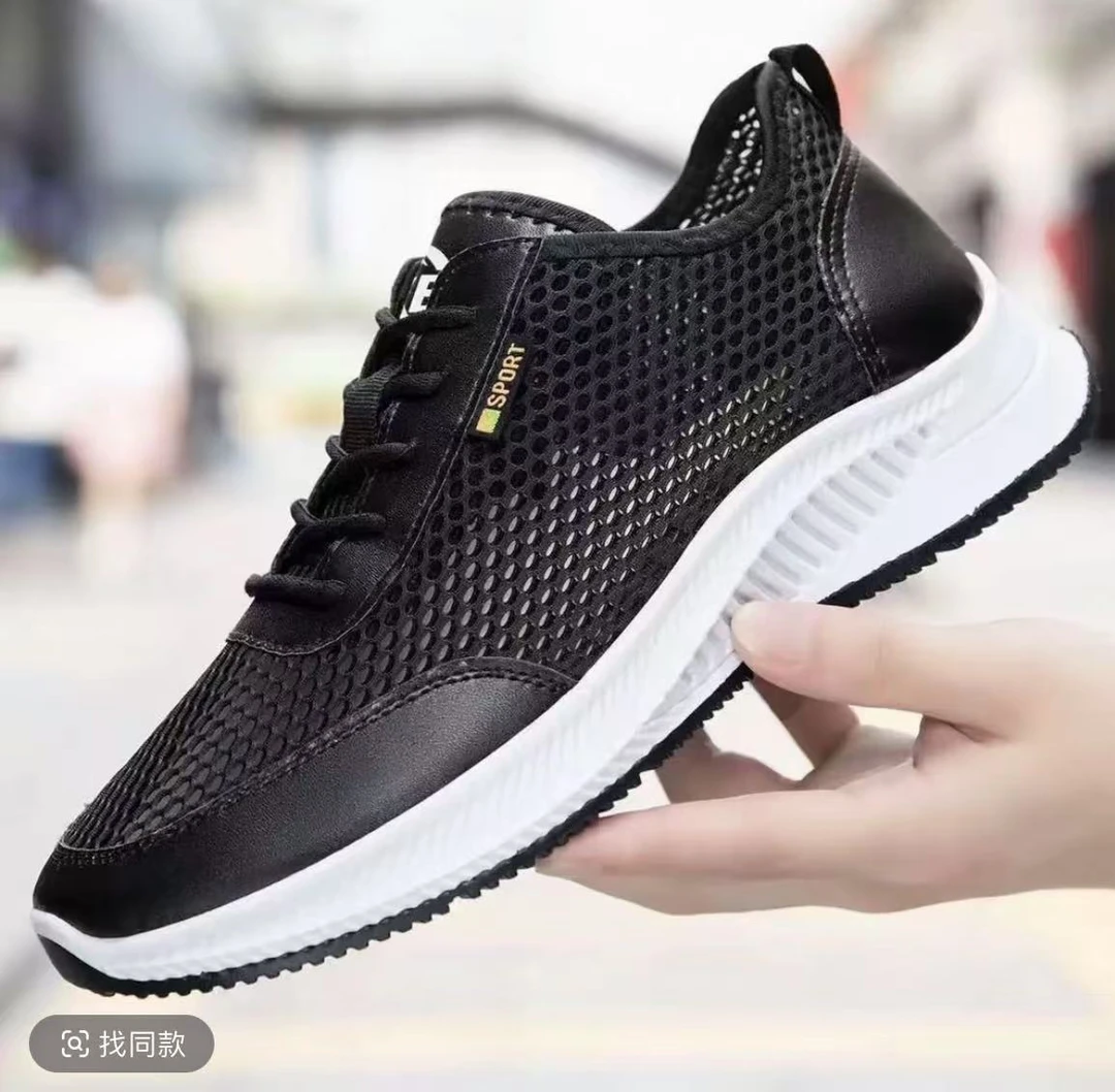 系带平跟休闲风透气夏季网面鞋男款运动鞋欧若动感风