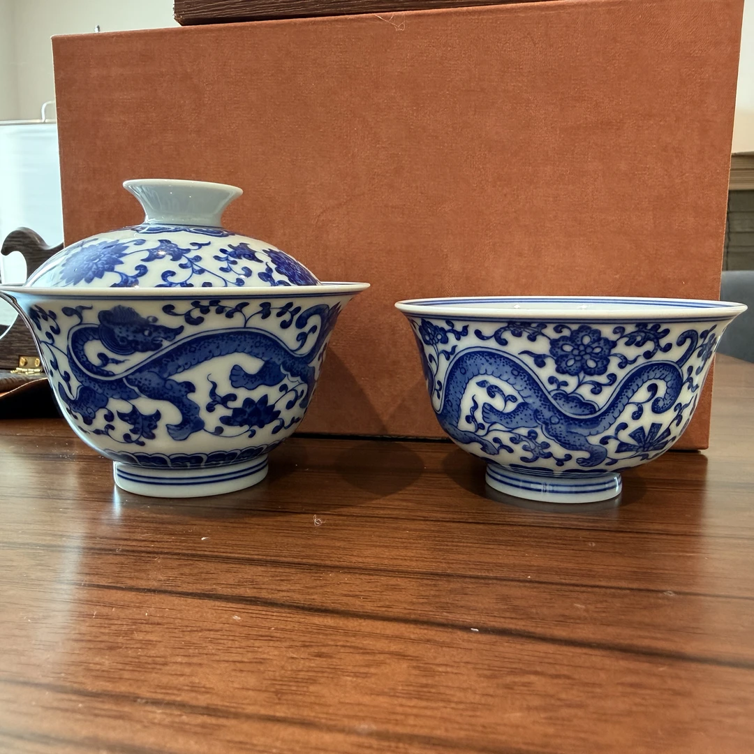 景德镇青花缠枝龙纹系列