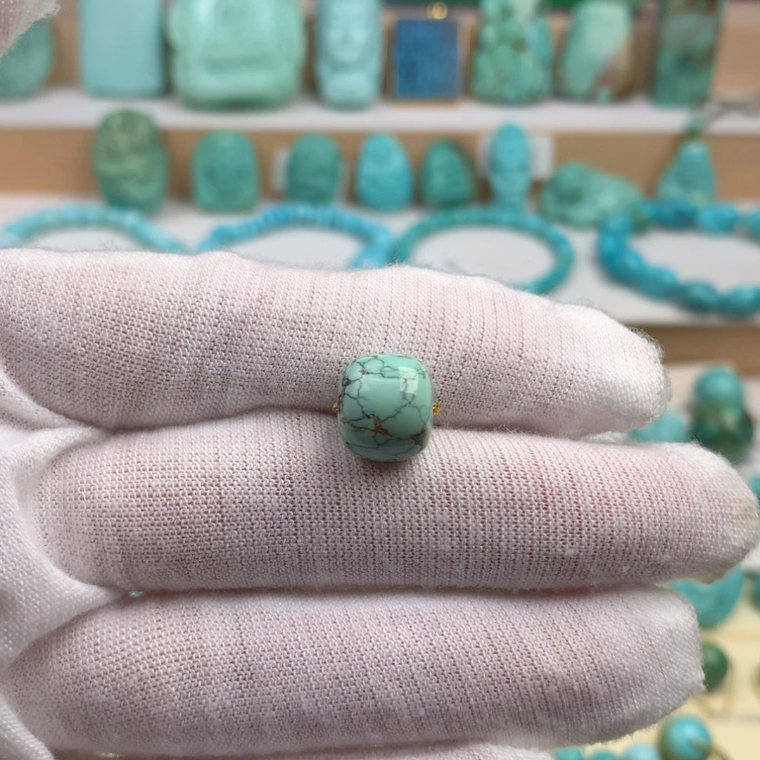 未镶嵌绿松石珠宝奇石11mm