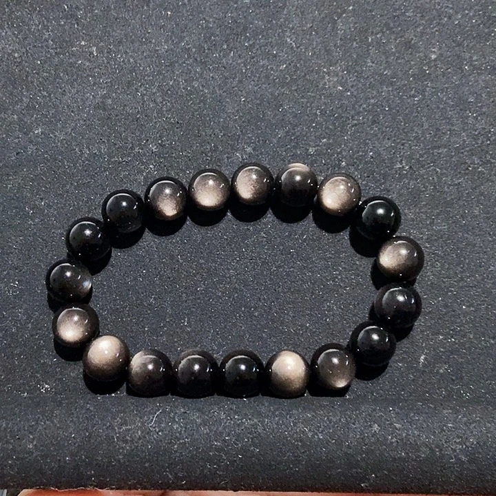 S***C黑曜岩未镶嵌手串