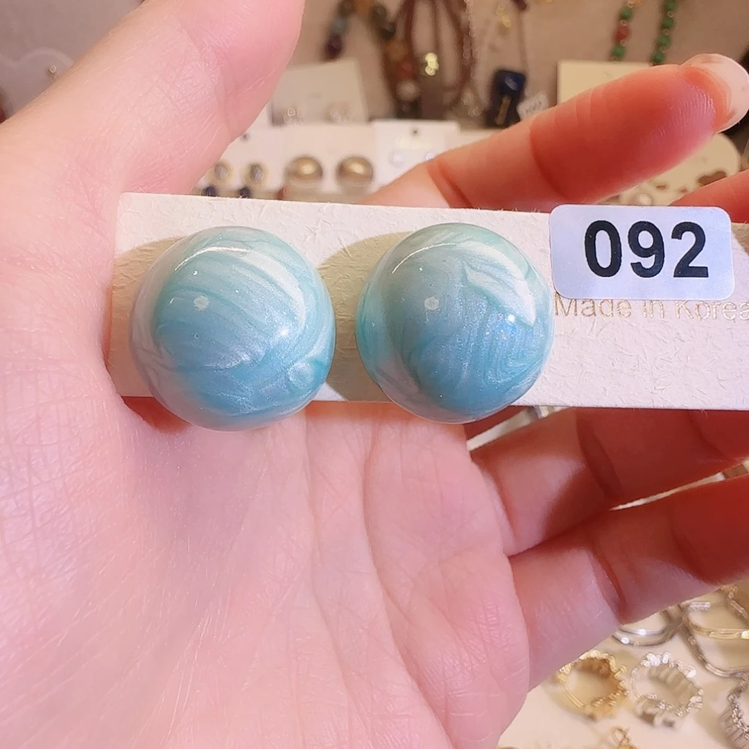 仿珍珠铜合金925银耳钉