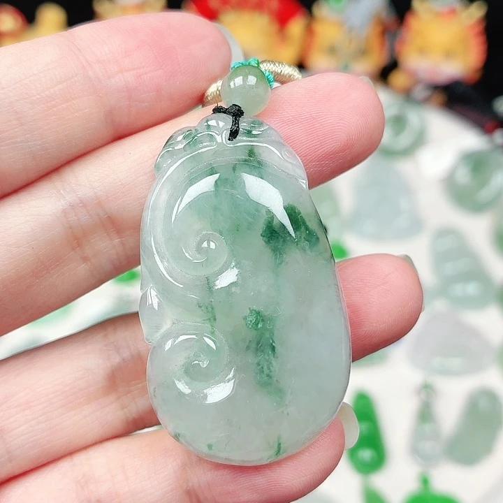 翡翠未镶嵌颈饰缅甸天然A货翡翠