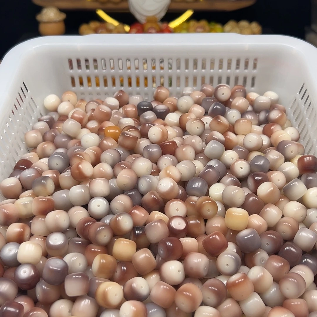 某***i手串菩提根/象牙果瑕疵14正桶1600颗