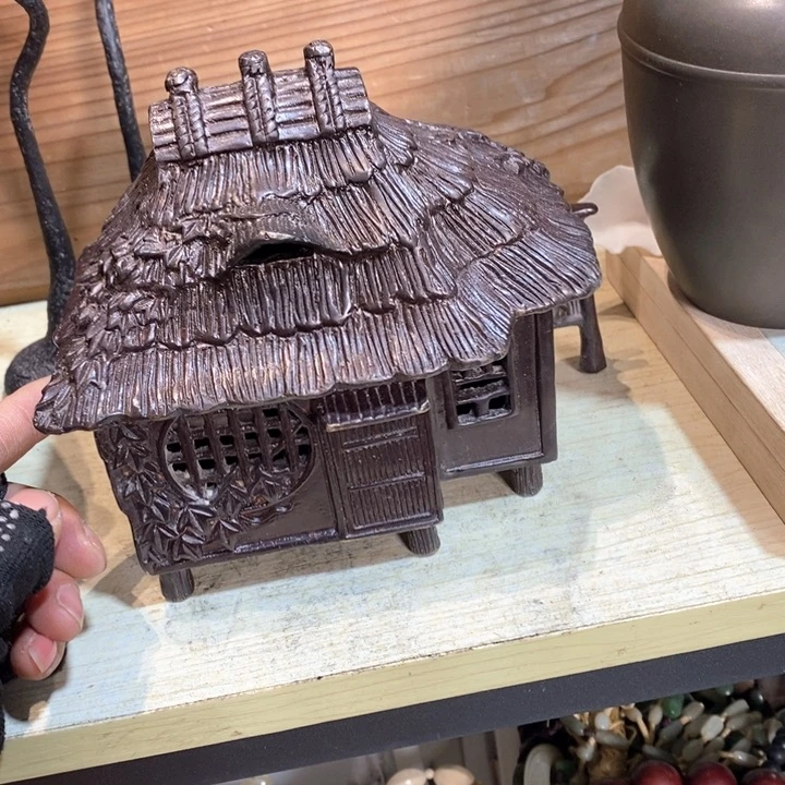 蜜安罐瓷香炉锡茶则