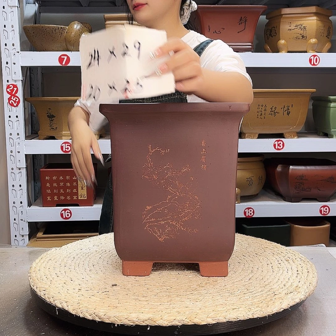 紫砂花盆紫砂花盆
