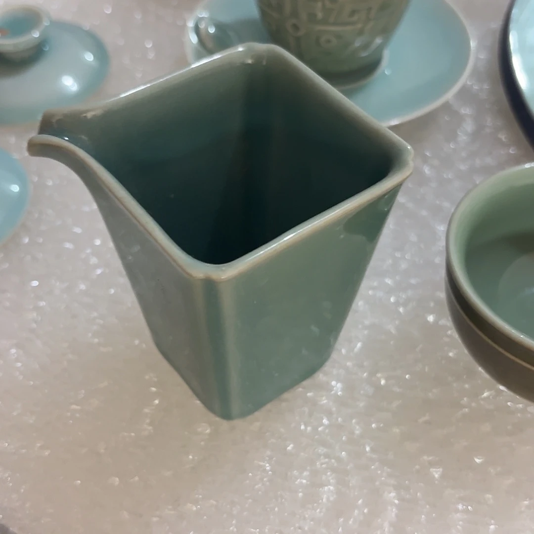 龙泉青瓷茶具微瑕