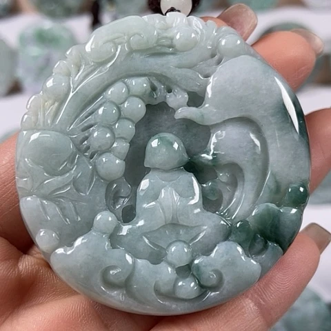 翡翠颈饰未镶嵌悟道福利翡翠