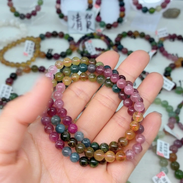 碧玺未镶嵌手链30