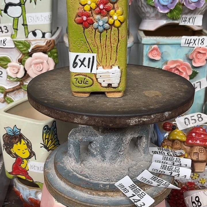 紫砂花盆粗陶材质多肉花盆