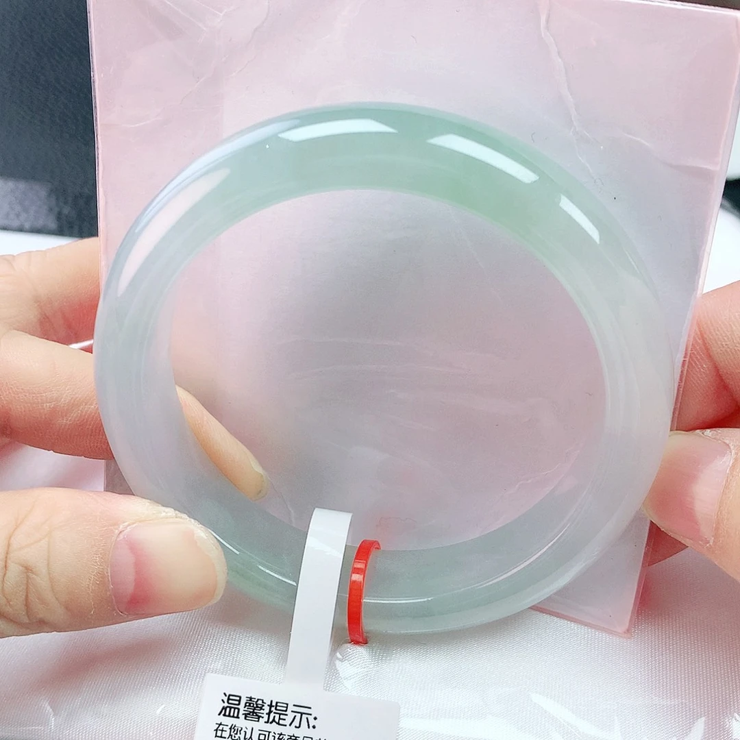 未镶嵌手镯翡翠55冰蓝
