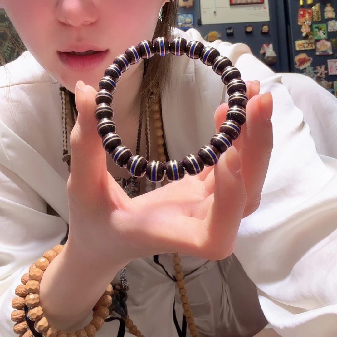 打***哈紫金鼠手串卡9mm紫金鼠