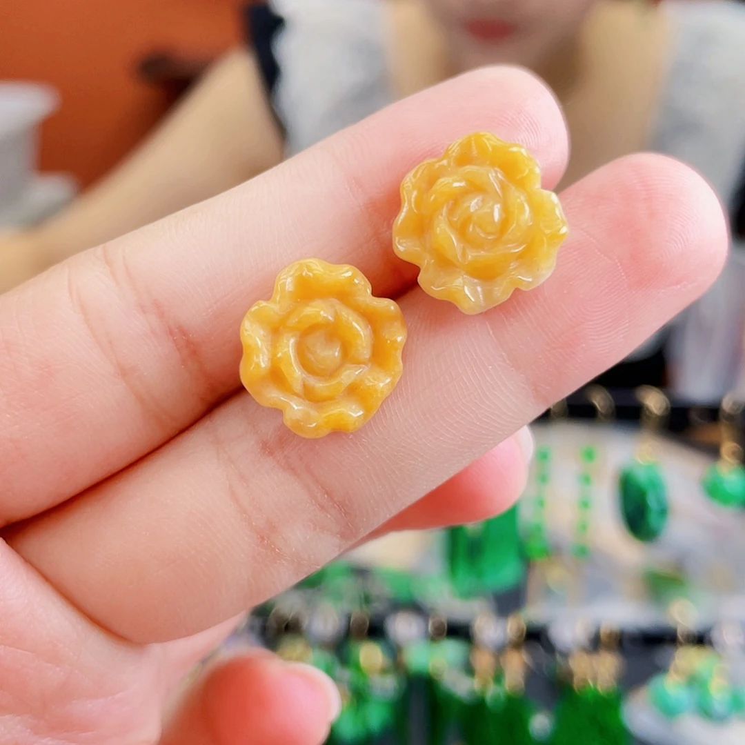 未镶嵌翡翠耳饰饰品
