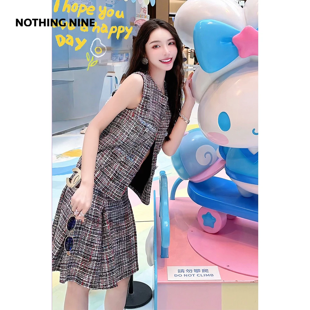 NOTHING NINE芬奇意大利进口棉马甲/半裙