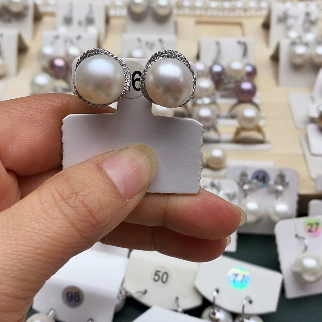 颈饰淡水珍珠银S925镶嵌