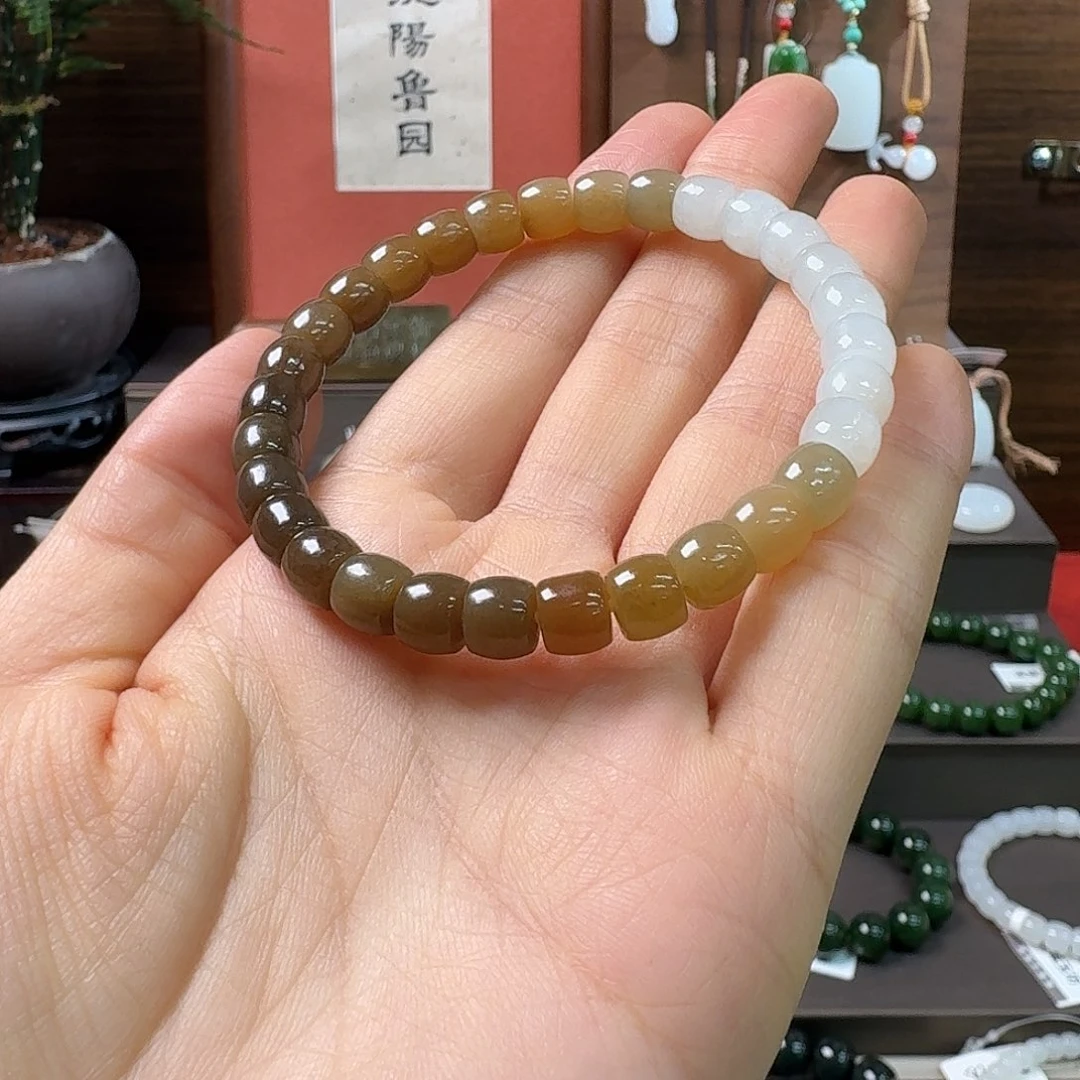 和田玉未镶嵌手链