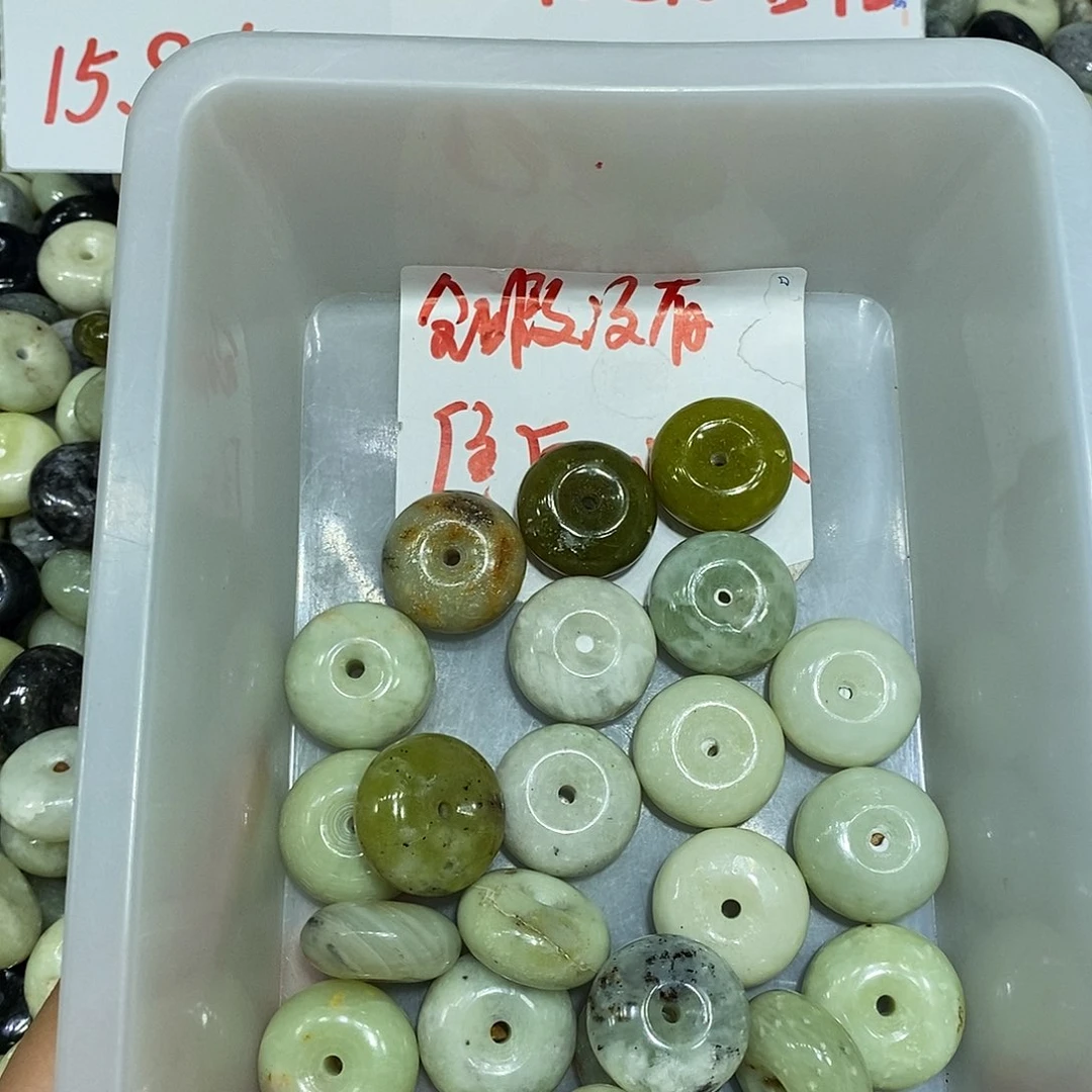 合金蛇纹石玉颈饰313