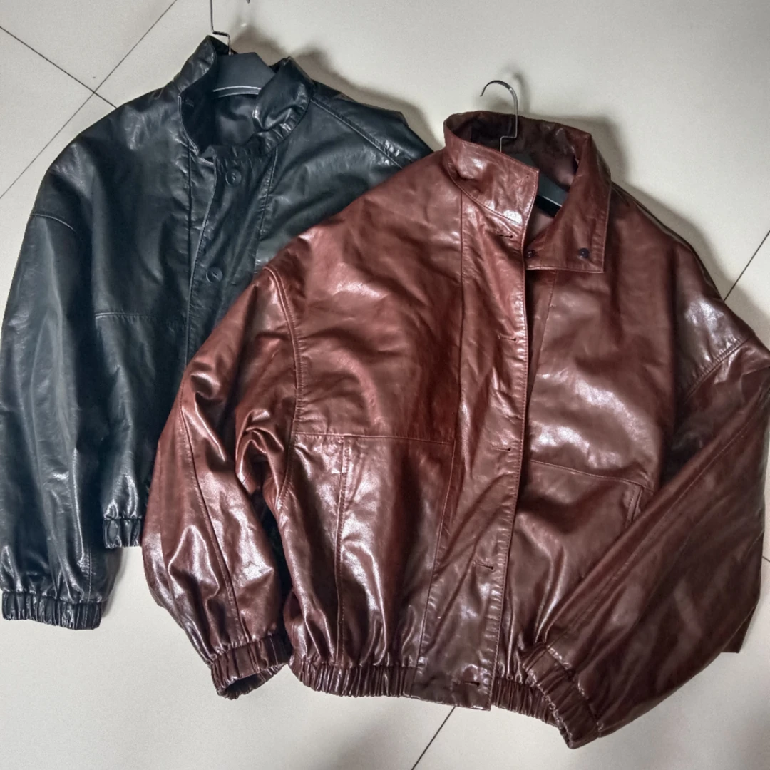 【宾姐服饰】（款号2551）新款百搭时尚真皮绵羊皮外套（衣长61左右）