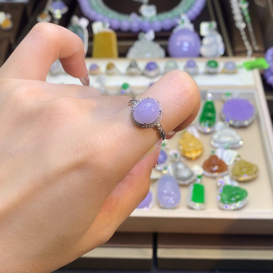 翡翠颈饰银S925镶嵌翡翠