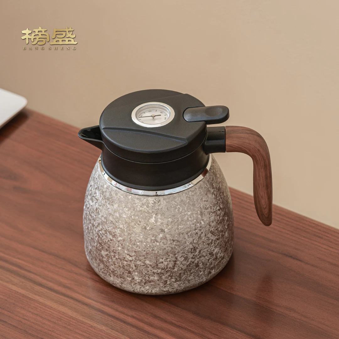 榜盛纯钛保温壶2025新款家用焖茶壶大容量暖水壶焖壶茶壶茶水分离