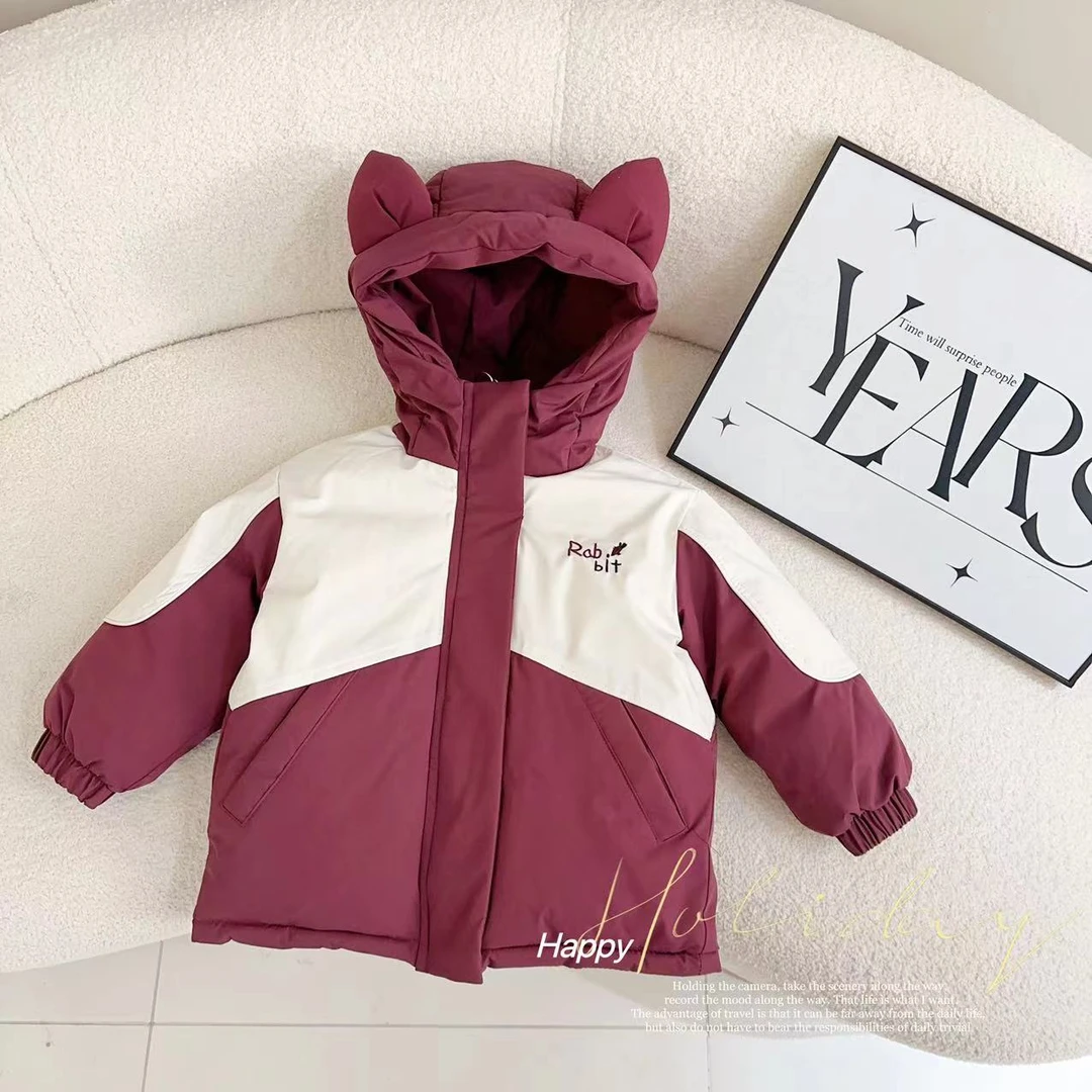 汤圆家童装2025新款韩系卡通加绒加厚外套 XA-542