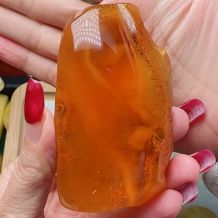 琥珀未镶嵌手链吊坠