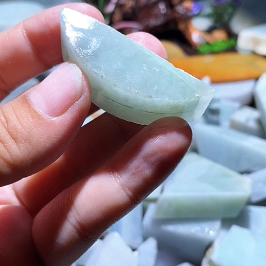 散珠翡翠边角料34