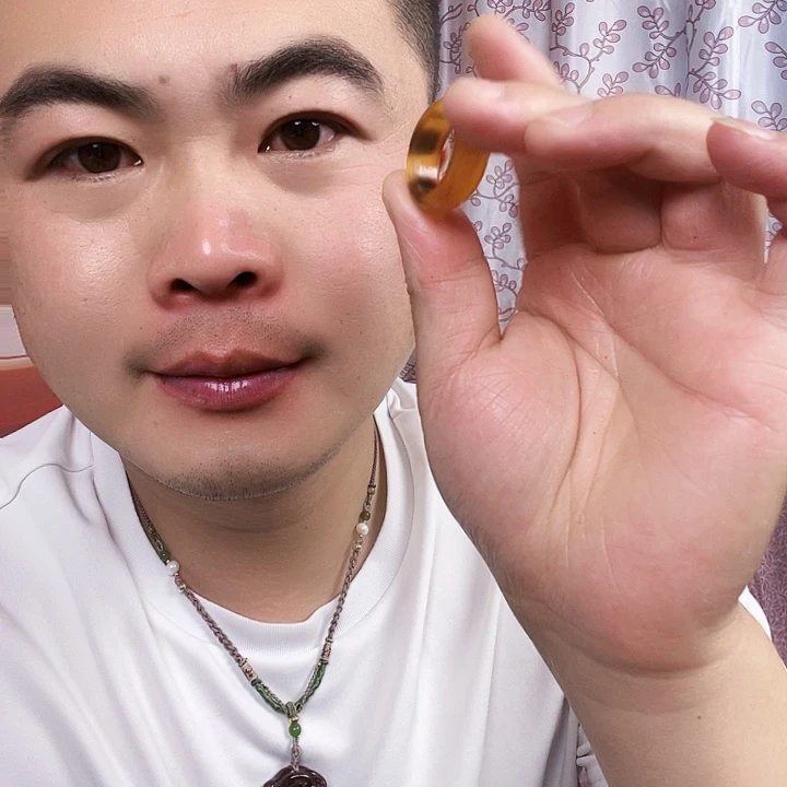 非洲檀香无事牌角角戒圈