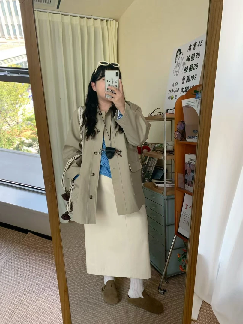 简约韩系时尚休闲内胆条织撞色KX08W-7070