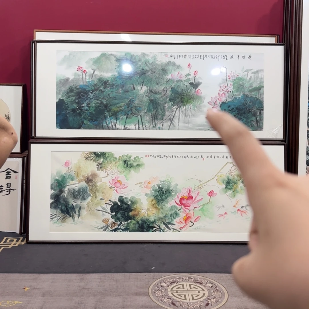 一***孩国画带框210/80尺寸