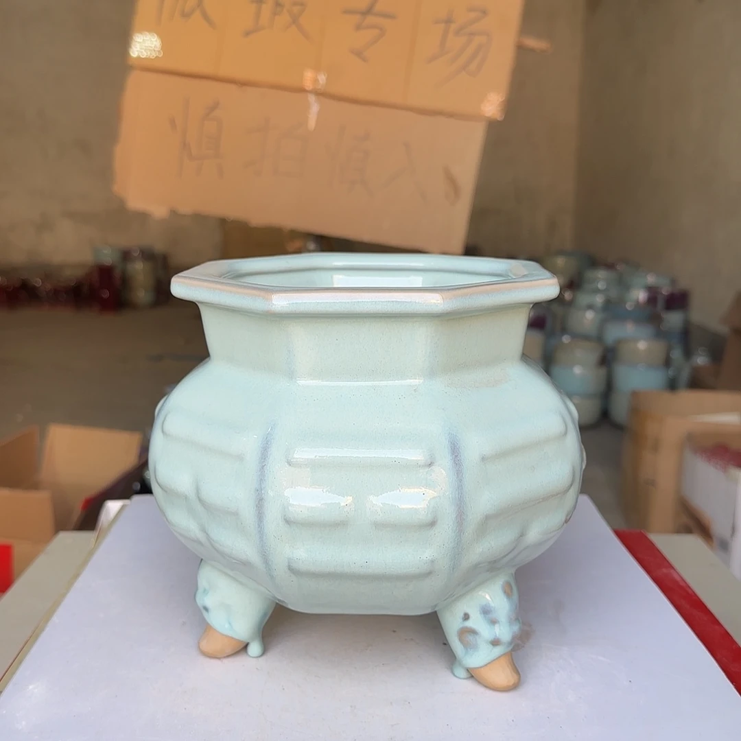 陶摆件郑家钧瓷摆件微瑕