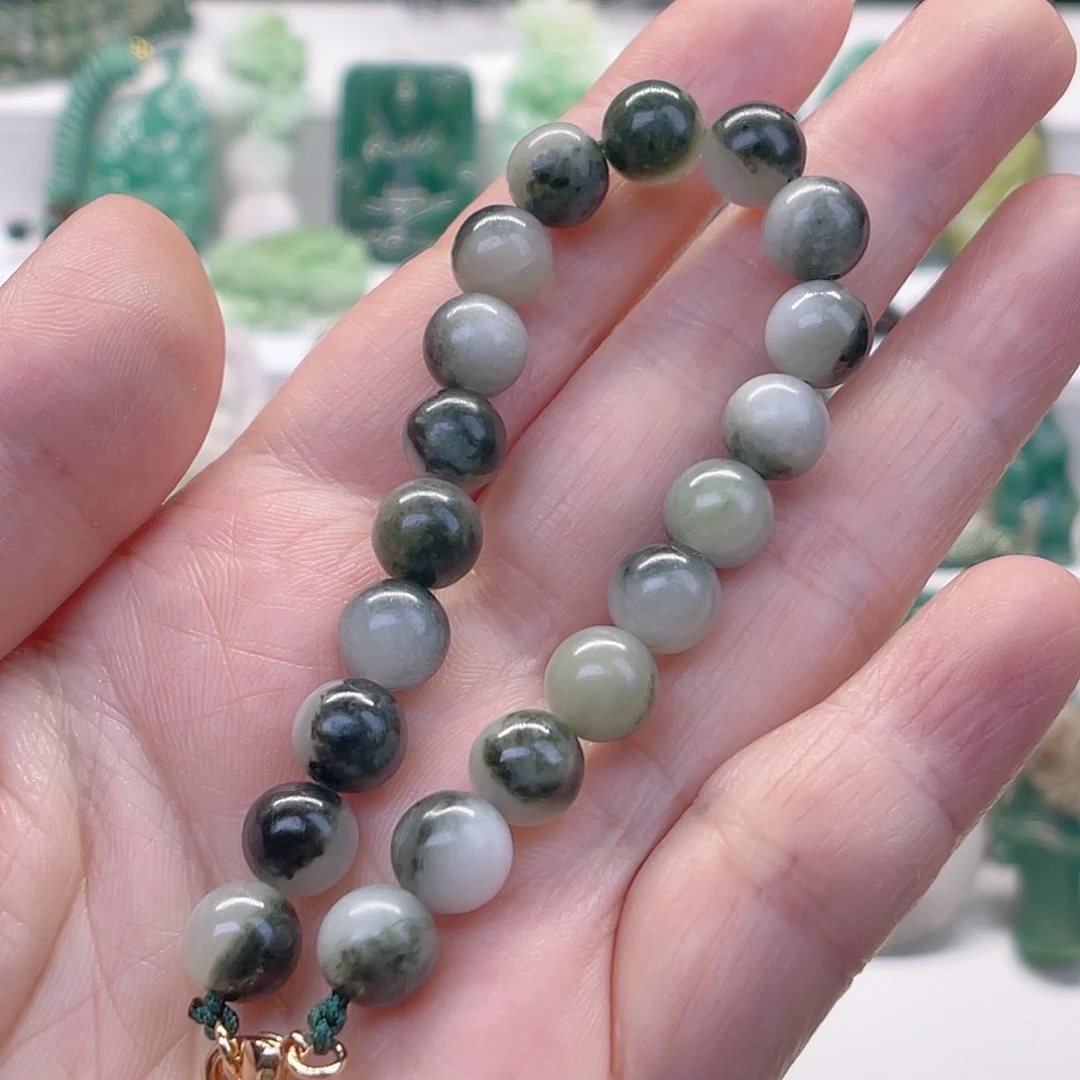 独山玉手链未镶嵌紫**来