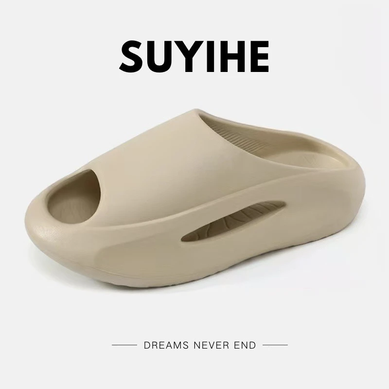 2024款飞机拖鞋男新潮流时尚情侣居家厚底防滑简约百搭外穿一字拖