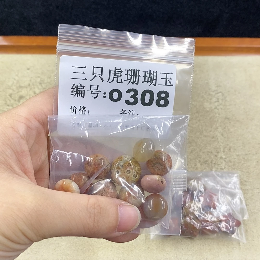 硅化珊瑚（珊瑚玉）1未镶嵌女***娆