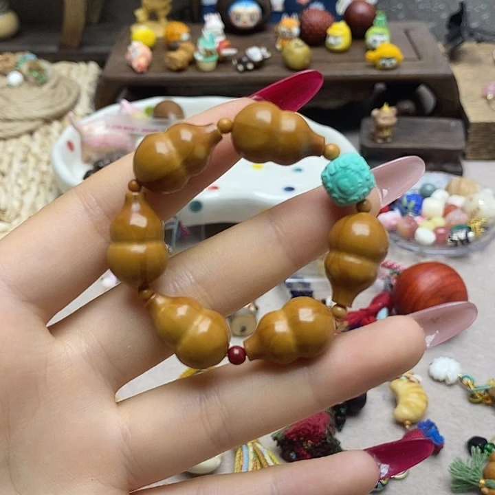橄榄核手串橄榄核素圈小手捻可盘