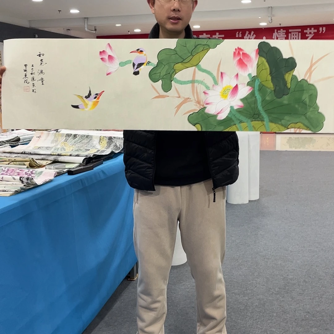 国画今天上午国画作品展示