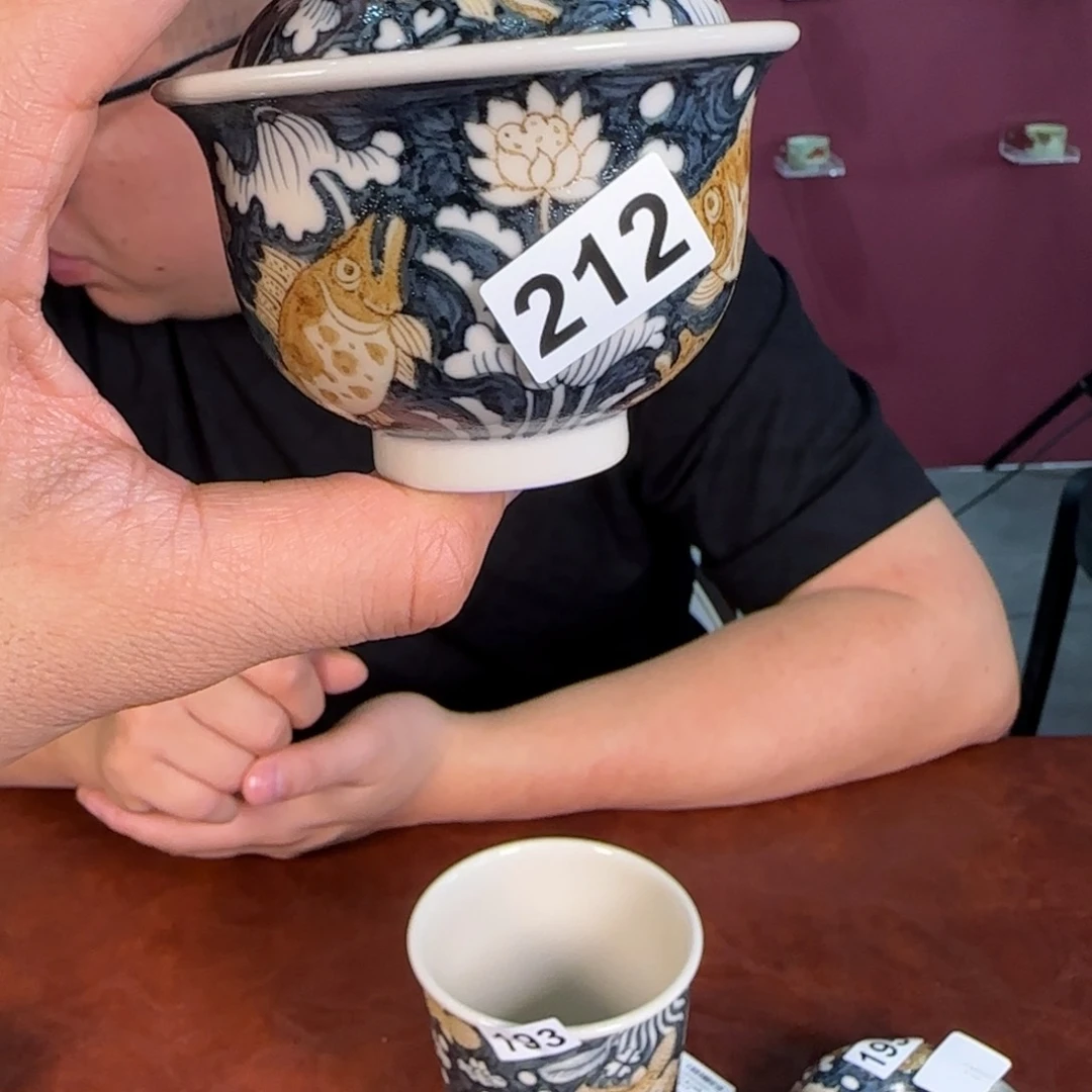 立勤堂釉里金手工茶器