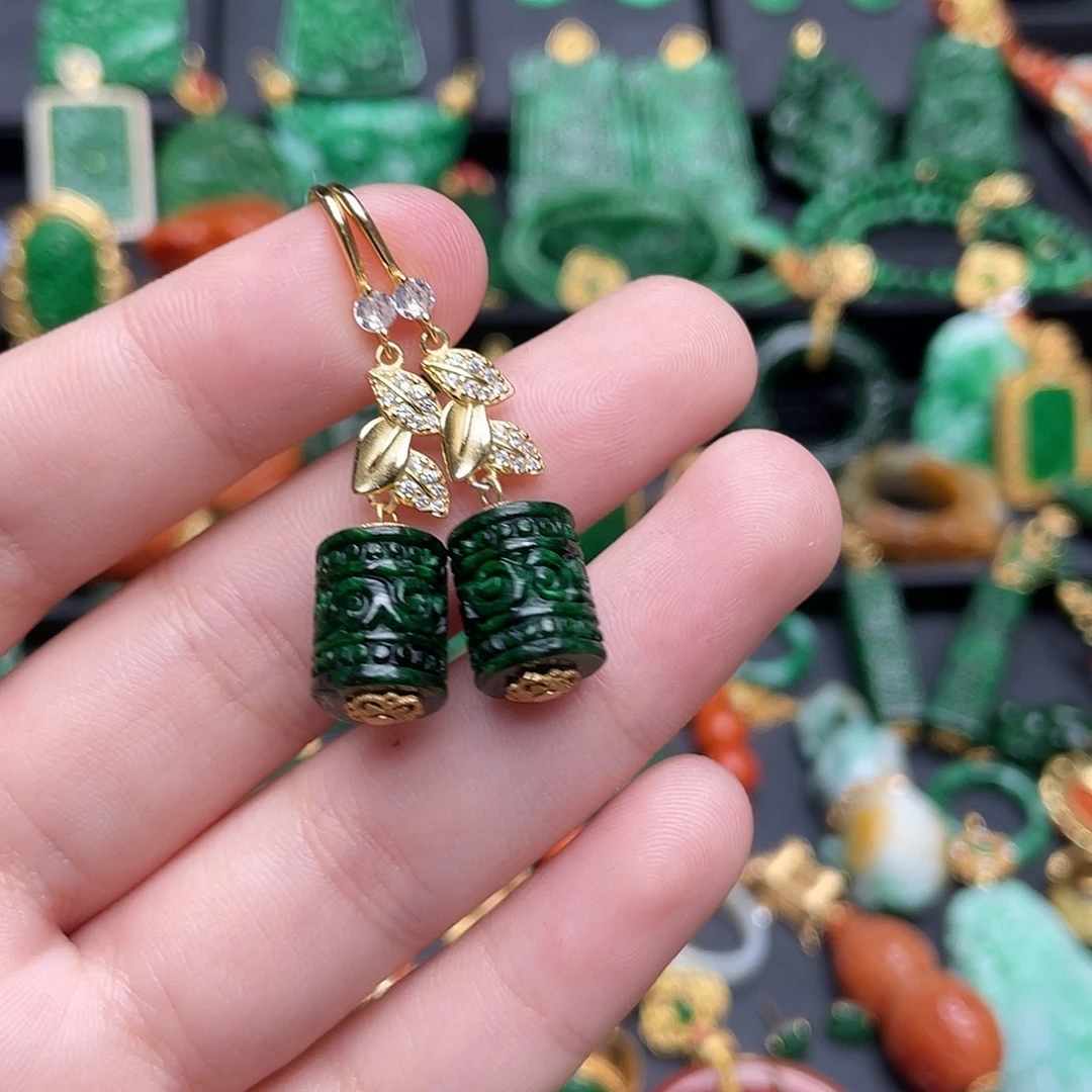 翡翠银S925镶嵌颈饰