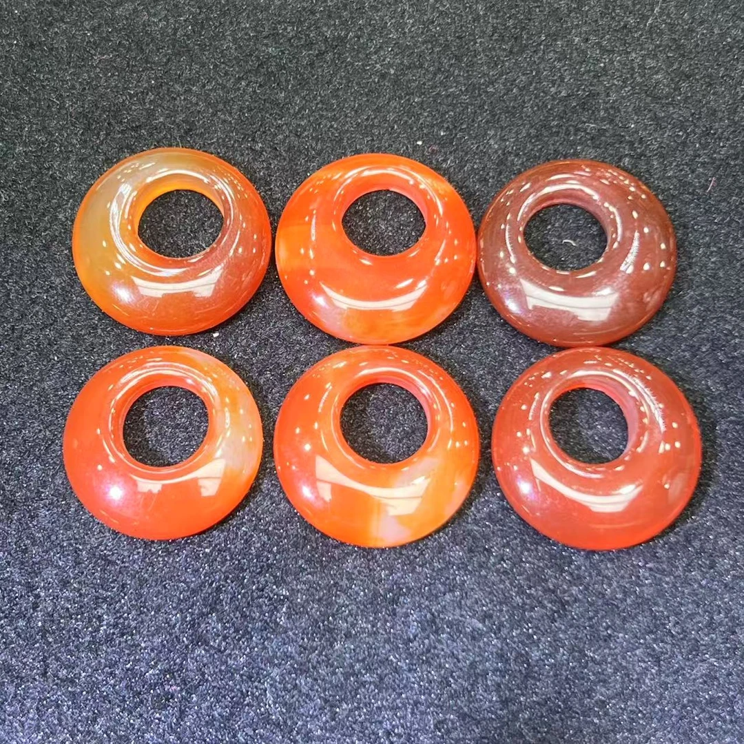 面面来财珠宝S8050蜜糖盐源玛瑙公主扣吊坠--多样性发货只发一件