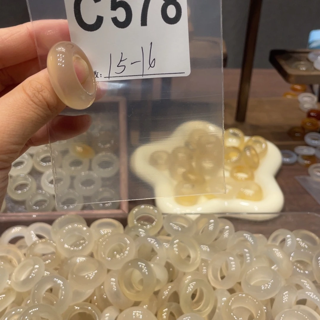 玛瑙/玉髓未镶嵌戒指578