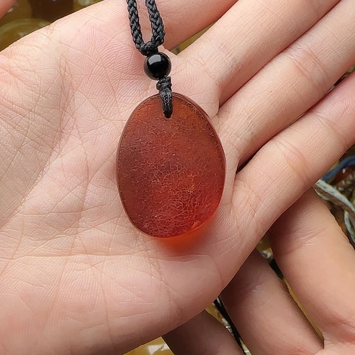 琥珀未镶嵌手链吊坠