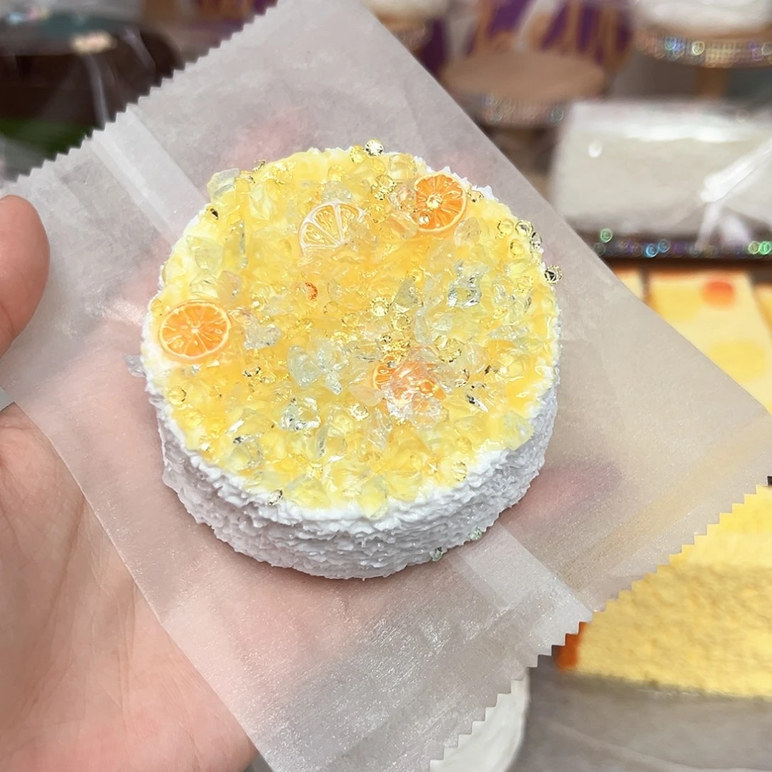 硅胶碎冰黄柠檬圆吐司160g
