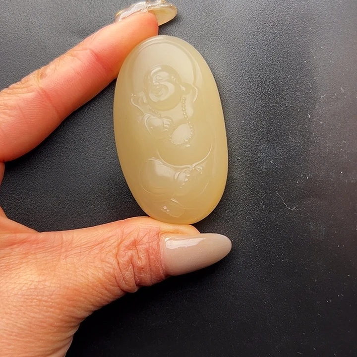 石英质玉黄蜡石挂件未镶嵌?****?