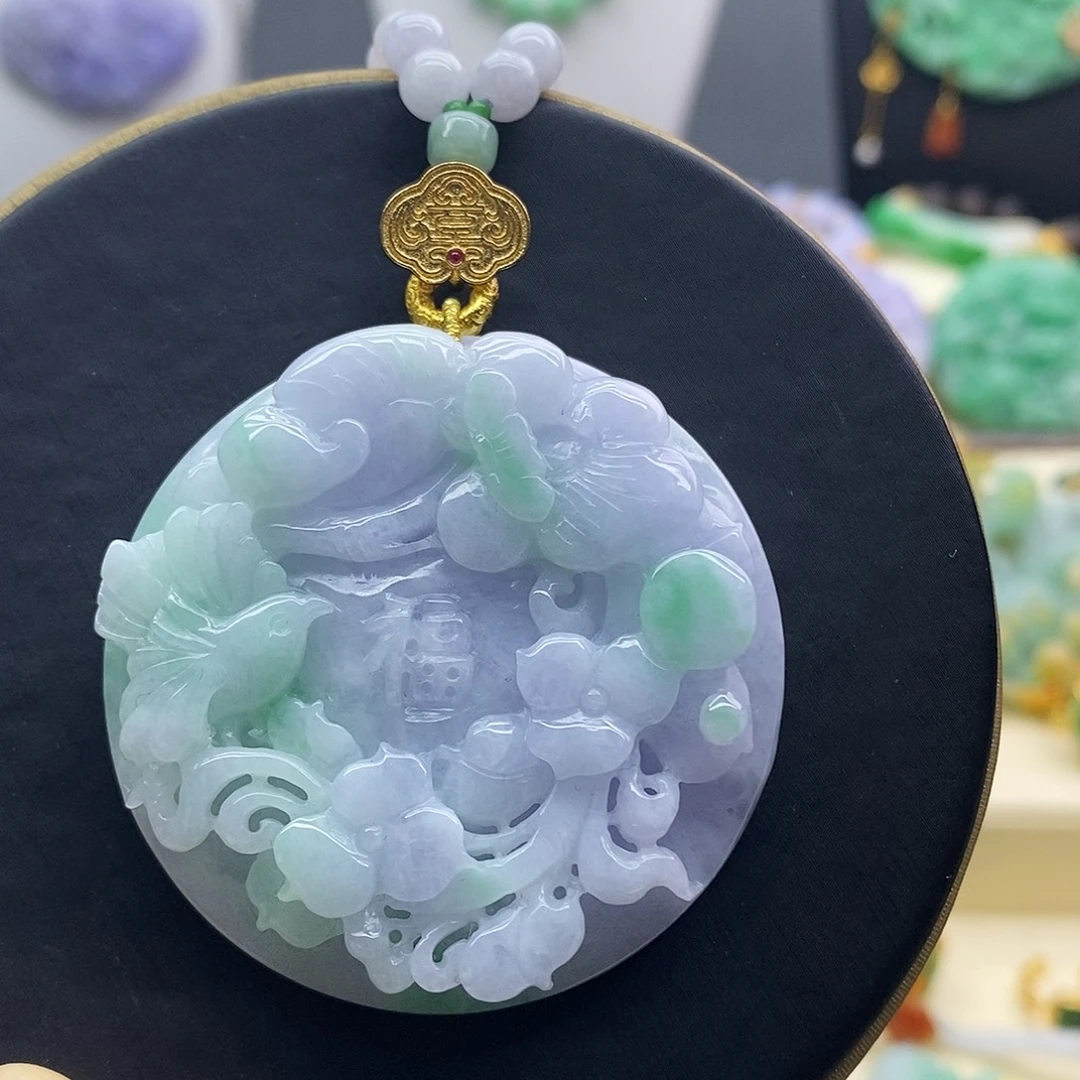 翡翠未镶嵌吊坠(赠链)吊坠