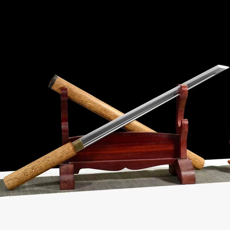 新疆包邮素装唐横刀高锰钢一体绣春刀防身冷兵器中款真刀未开刃