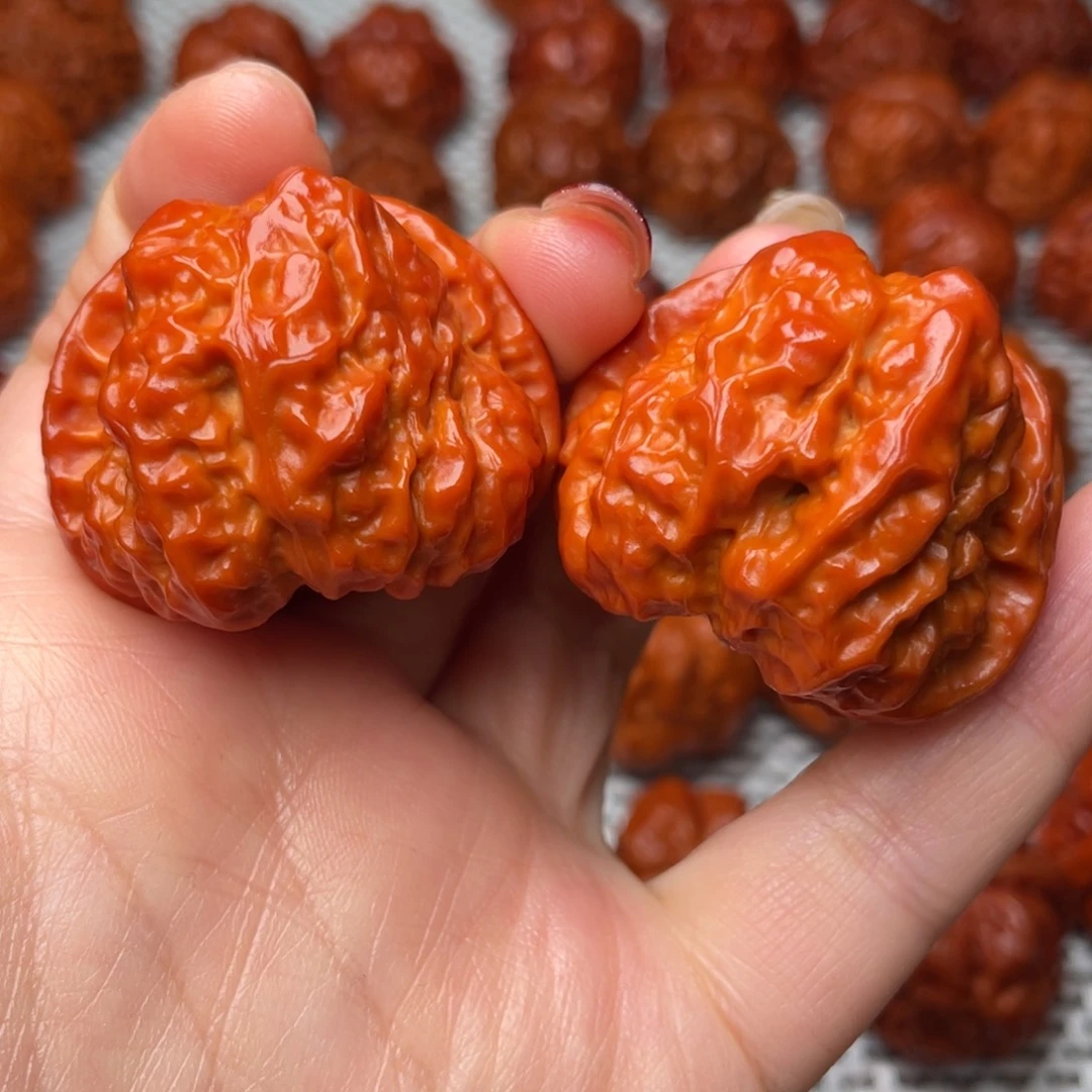 桃核吊坠文玩核桃 手把件 蛤蟆头 41